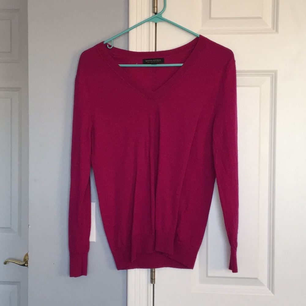Pink knit sweater